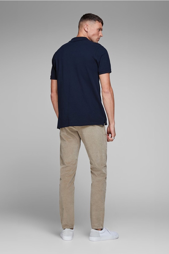 JJEBASIC POLO SS NOOS 12136516 Navy Blazer/SLIM FIT